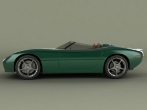 jaguar xk 180 3D Model