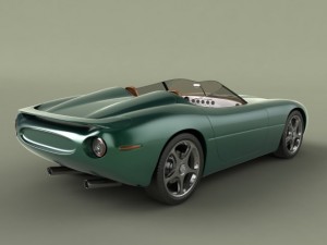 jaguar xk 180 3D Model