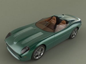 jaguar xk 180 3D Model