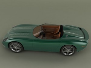 jaguar xk 180 3D Model
