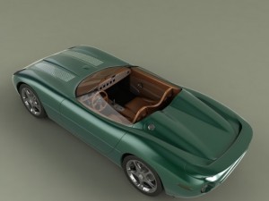 jaguar xk 180 3D Model