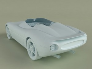jaguar xk 180 3D Model