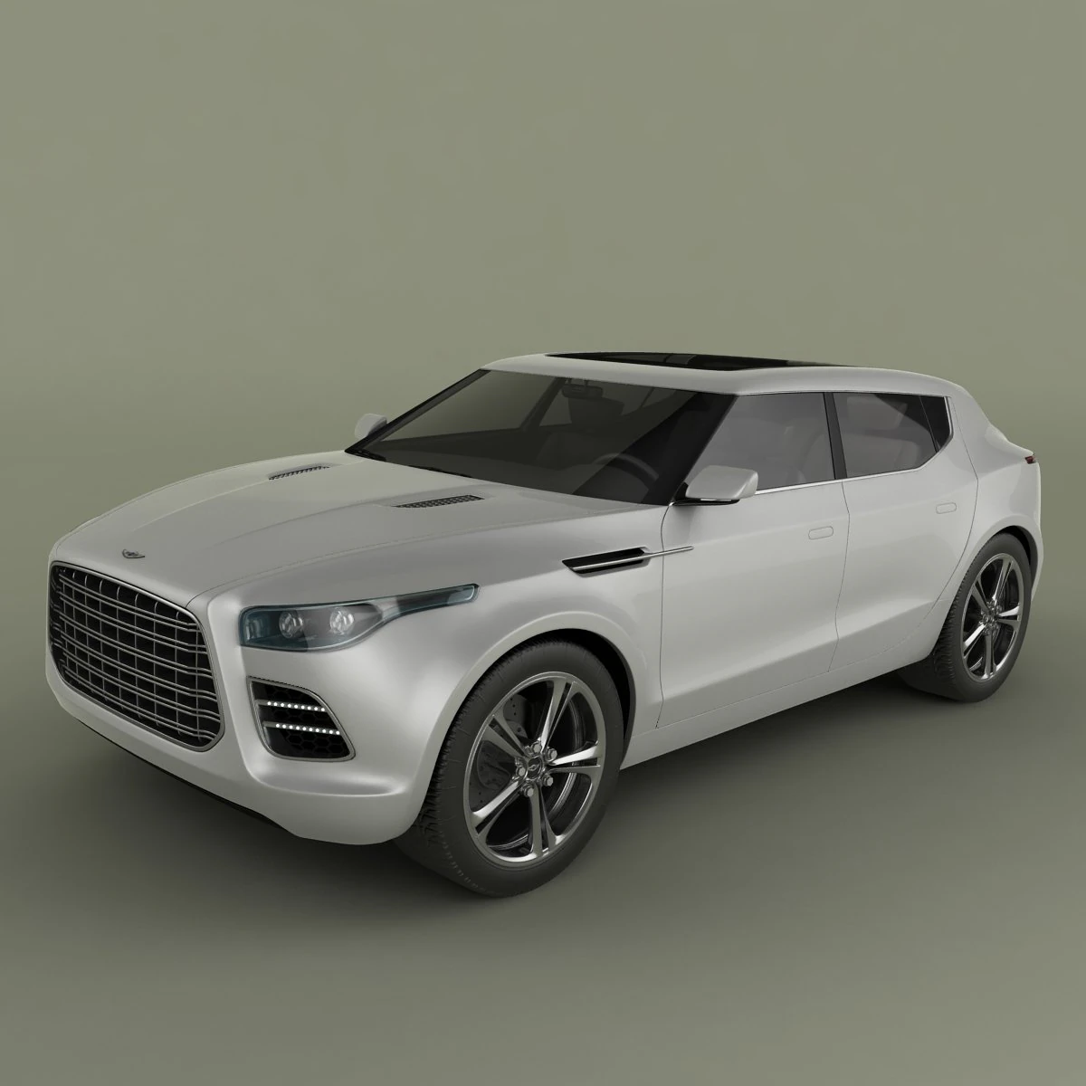 aston martin lagonda crossover 3D Model .c4d .max .obj .3ds .fbx .stl .blend 