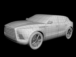 aston martin lagonda crossover Modelo 3D