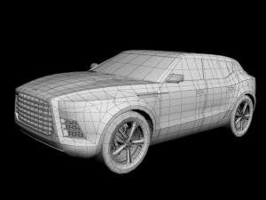 aston martin lagonda crossover 3D Model