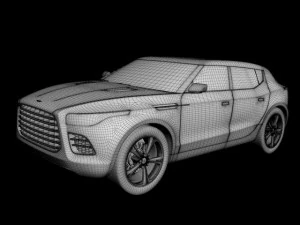 aston martin lagonda crossover 3D Model