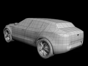 aston martin lagonda crossover 3D Model