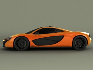 mclaren p1 3D 模型