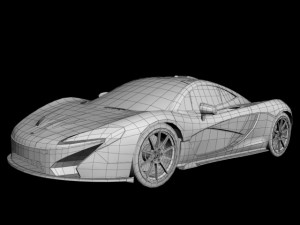 mclaren p1 3D 模型
