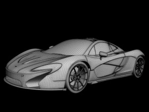 mclaren p1 3D 模型