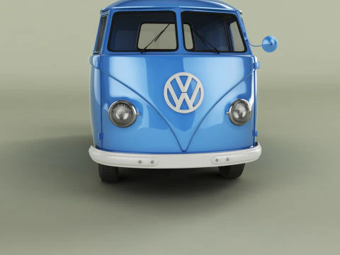 Volkswagen Type 2 Single Cab 3D Model