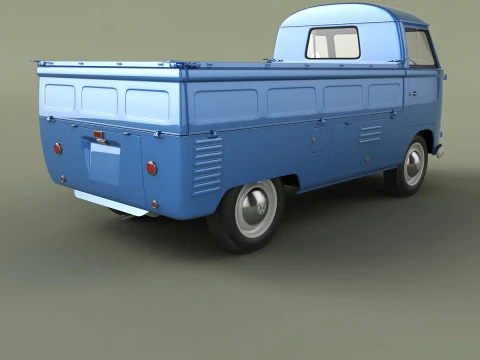 Volkswagen Type 2 Single Cab 3D Model