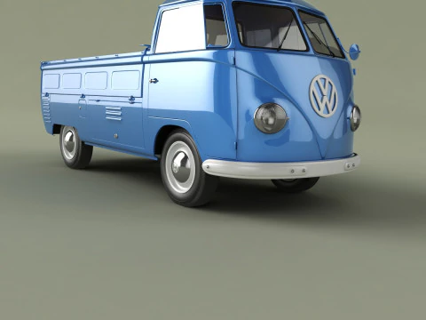 Volkswagen Type 2 Single Cab 3D Model