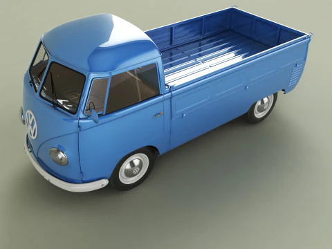 Volkswagen Type 2 Single Cab 3D Model