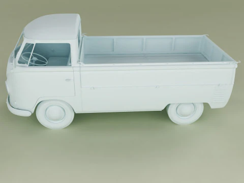Volkswagen Type 2 Single Cab 3D Model