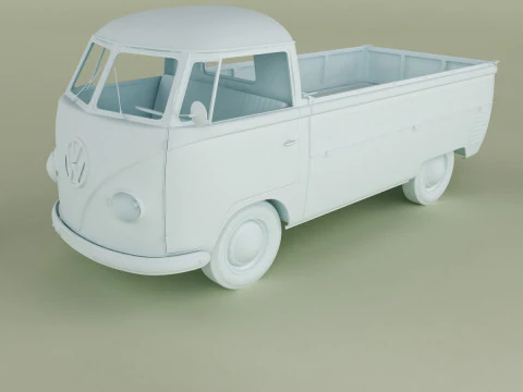 Volkswagen Type 2 Single Cab 3D Model