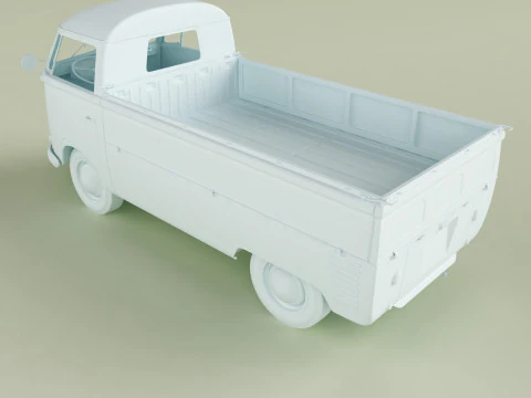 Volkswagen Type 2 Single Cab 3D Model