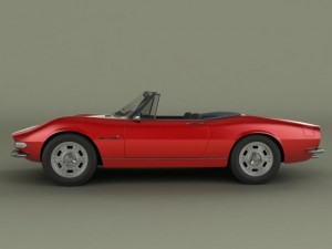 fiat dino spider 3D Модель