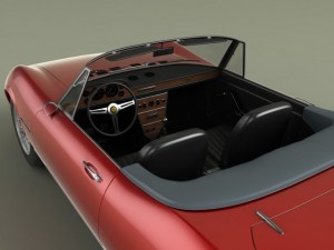 fiat dino spider 3D Модель
