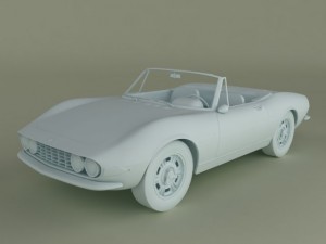 fiat dino spider 3D Модель