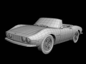 fiat dino spider 3D Модель