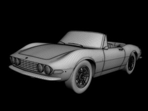 fiat dino spider 3D Модель