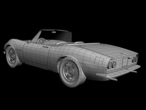 fiat dino spider 3D Модель