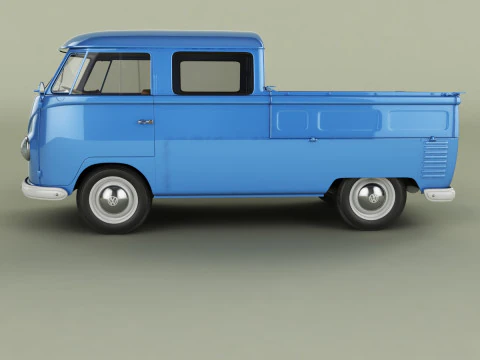 Volkswagen Type 2 Double Cab Pickup 3D Model