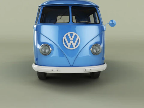 Volkswagen Type 2 Double Cab Pickup 3D Model