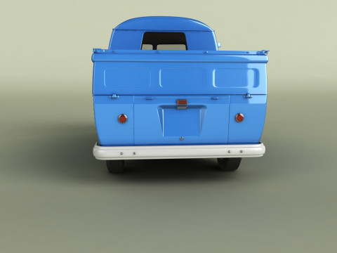 Volkswagen Type 2 Double Cab Pickup 3D Model