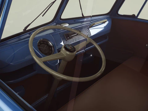 Volkswagen Type 2 Double Cab Pickup 3D Model