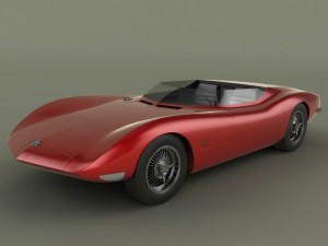 Chevrolet corvair monza ss 3D Model