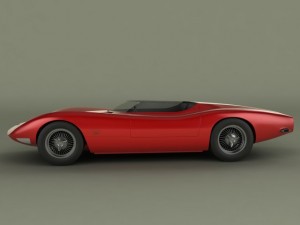 Chevrolet corvair monza ss Model 3D