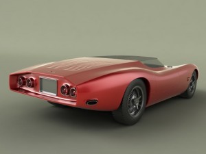 Chevrolet corvair monza ss Model 3D