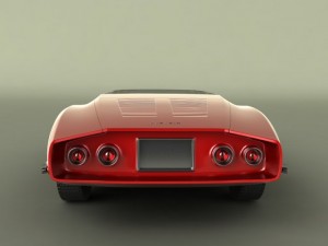 Chevrolet corvair monza ss Model 3D