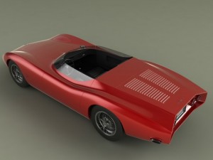 Chevrolet corvair monza ss Model 3D