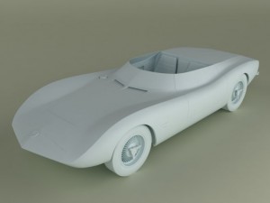 Chevrolet corvair monza ss Model 3D