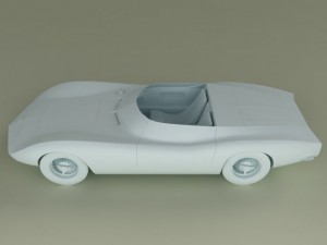 Chevrolet corvair monza ss Model 3D