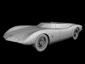 Chevrolet corvair monza ss Model 3D