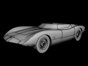 Chevrolet corvair monza ss 3D Model