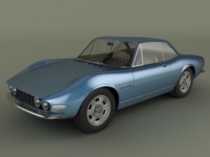 fiat dino coupe speciale prototipo 3D Model