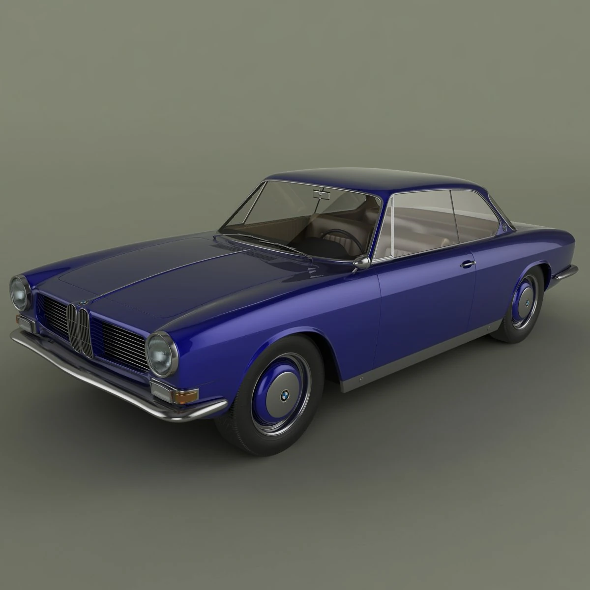 bmw 3200 cs coupe 3D Model .c4d .max .obj .3ds .fbx .stl .blend