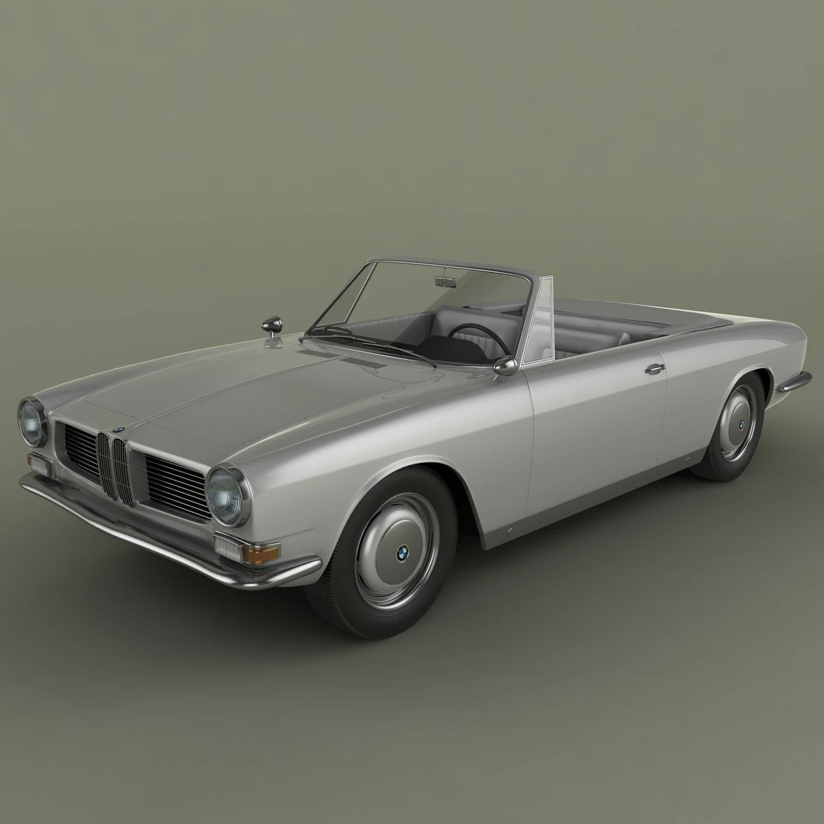 bmw 3200 cs cabriolet 3D Model .c4d .max .obj .3ds .fbx .stl .blend