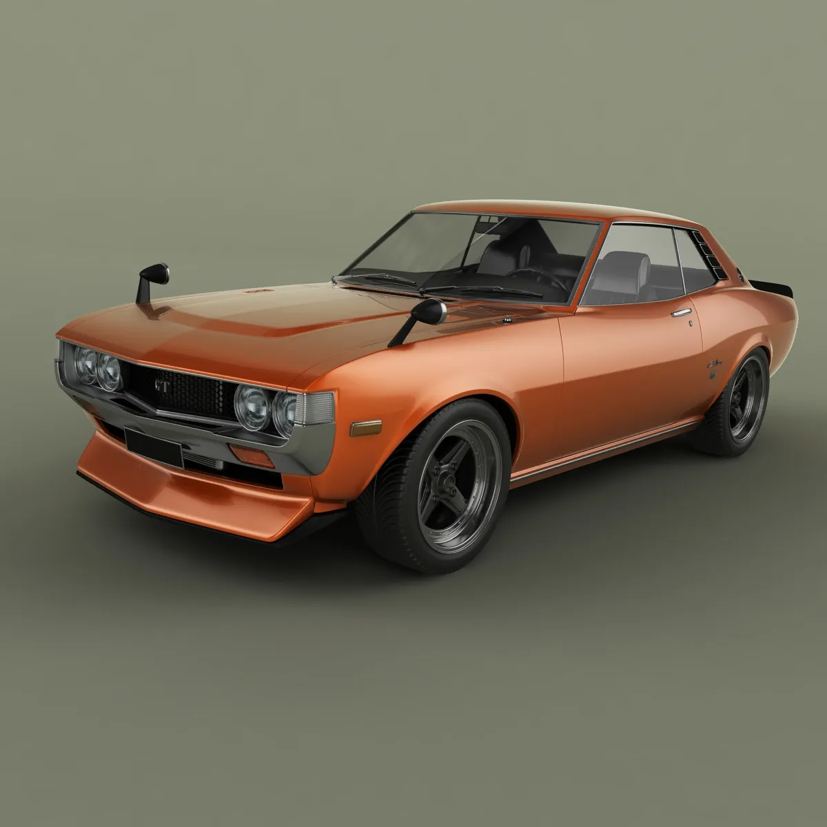 Toyota Celica RA23 Coupe 3D Model .c4d .max .obj .3ds .fbx .stl .blend 