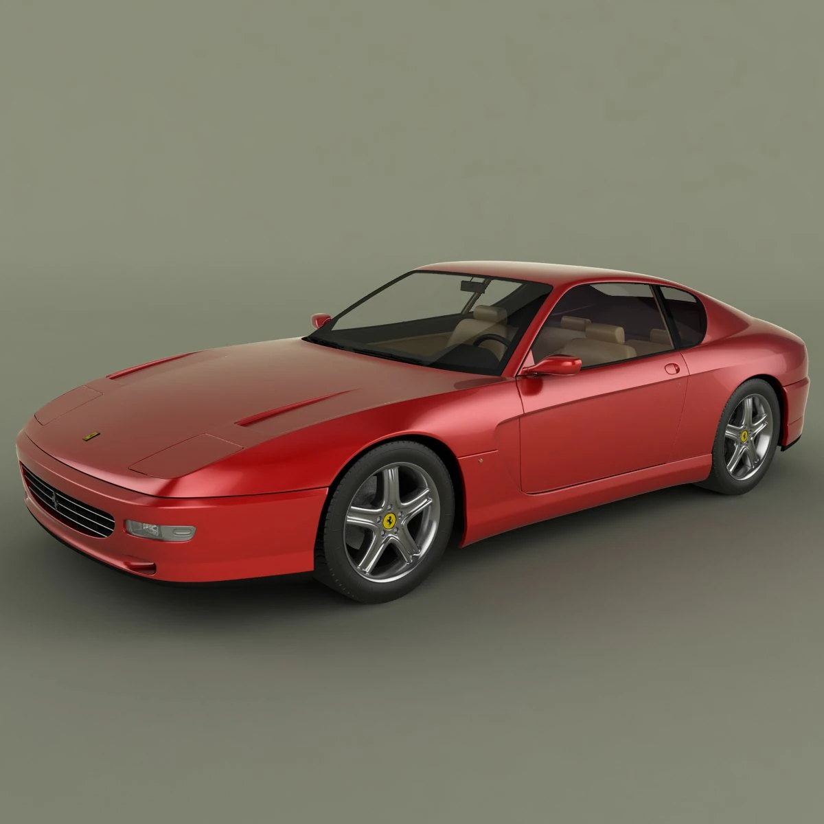 ferrari 456 gt 3D Model .c4d .max .obj .3ds .fbx .stl .blend 