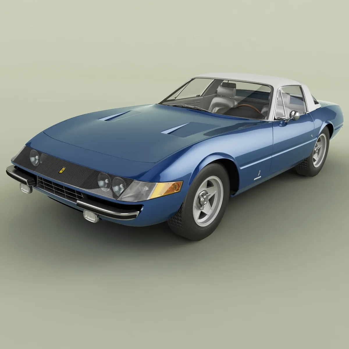 Ferrari 365 GTB 4 Daytona Speciale 3D Model .c4d .max .obj .3ds .fbx .stl .blend