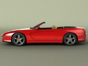 ferrari 456 gt convertible 3D Model