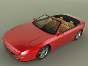 ferrari 456 gt convertible 3D Model