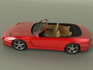 ferrari 456 gt convertible 3D Model