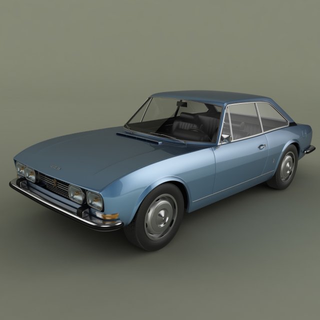peugeot 504 coupe Model 3D .c4d .max .obj .3ds .fbx .stl .blend 